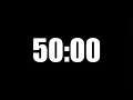 50 Minute Timer - Minimal No Sound Black Background