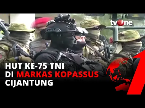 Memperingati HUT Ke 75 TNI, Kopassus Pamerkan Sejumlah Alutsista | tvOne