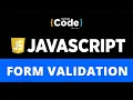 Form Validation In JavaScript JavaScript Form Validation Tutorial JavaScript SimpliCode