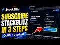 How to subscribe with StackBlitz for live UI prototyping workflows - Quick Tutorial