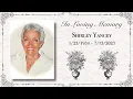 Shirley Yancey Funeral Service