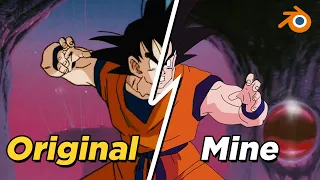 Grease pencil study animation GOKU | Blender 4.2.1 LTS