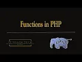 Function in PHP Part 2 String functions