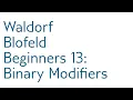 tutorial Blofeld Beginners 13 Binary Modifiers