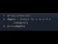 Extract digits from string explanation in Telugu