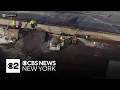 Edison N J water main break leaves dozens of homes businesses without service