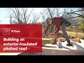 How to install an exterior-insulated pitched roof ROCKWOOL Comfortboard
