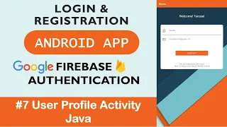 User Activity Java Login and Register Android App with Firebase Authentication using Java