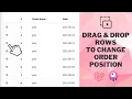Drag and Drop Item to change its order position using Laravel and Livewire