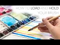 Watercolour DRILLS - How To Properly Load And Hold Your Paint Brush