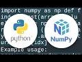 Find nearest value in numpy array