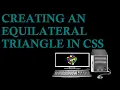 Creating an Equilateral Triangle in CSS
