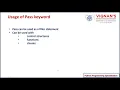 Use of pass keyword in Python