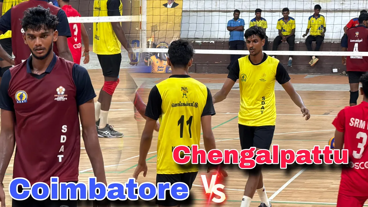 CM Trophy 🔥 Chengalpattu vs Coimbatore 👌 | set-1 | tnvolleys | #volleyballmatch
