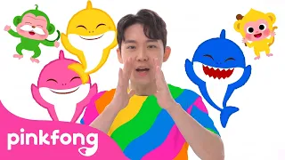 🦈🐵 Colorful Baby Shark and Monkey | Learn Colors with Hoi | Pinkfong Official