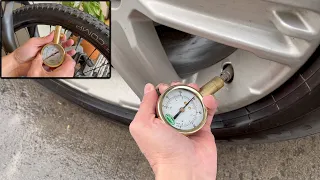Slime Brass Dial 5-60 PSI Tire Gauge Review and How to Use It