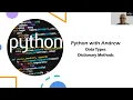 Python Data Types - Dictionary Methods