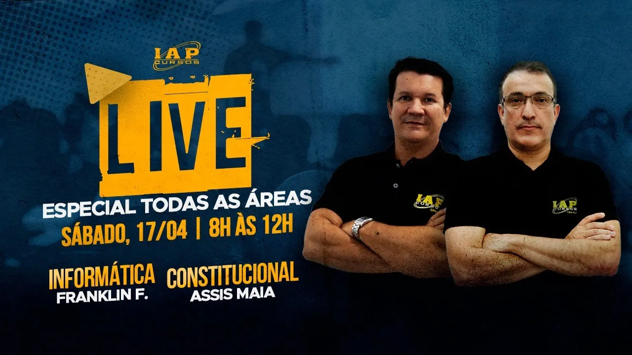 LIVE: ESPECIAL TODAS AS ÁREAS.