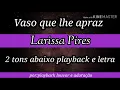 Vaso que lhe apraz || Larissa Pires 2 tons abaixo playback e letra