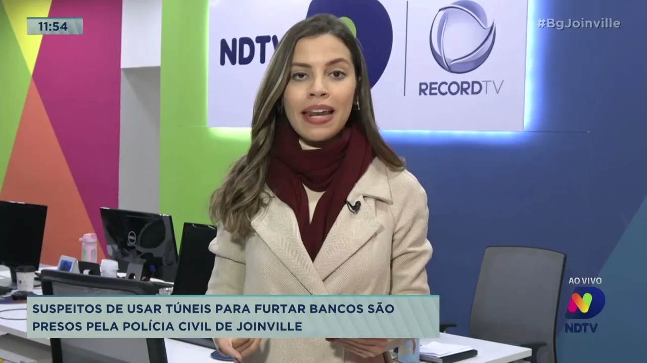 Suspeitos de usar túneis para furtar bancos são presos pela Polícia Civil de Joinville