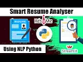 Smart Resume Analysis using NLP Full responsive Web application
