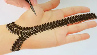 Easy Simple Mehndi design | New Mehendi design front hand | Arabic Mehndi Design 2025