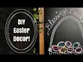 DIY DECOR Magnetic Chalkboard Blessings Basket Spring Chalkboard Art