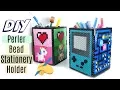 DIY Perler Bead Stationery Holder Game Theme