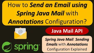 How to Send an Email using Spring Java Mail with Annotations Configuration Spring Java Mail