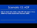 How to read data from a web API and save it to a JSON file using Azure Data Factory