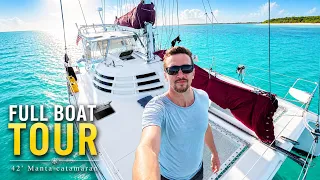 42′ Manta Catamaran   FULL SAILBOAT TOUR