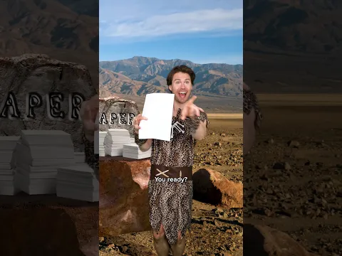 The Invention of Paper 📜 #comedy #history #caveman