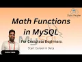 36 Math Functions in MySQL Introduction to MySQL