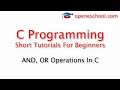 C Programming Basics - Using Logical Operators In Conditions