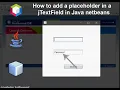 Java - How to add a placeholder text to a jTextField using netbeans