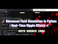 Advanced Fluid Simulation in Python Real-Time Ripple Effects Future - CodersHub
