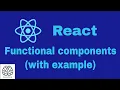Tutorial 7 - Functional components in React React Tutorial for beginners Learn React