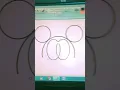 Mickey Mouse making in MS Paint