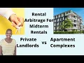 Rental Arbitrage For Midterm Rentals Private Landlords vs Apartment Complexes