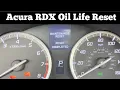 How To Reset The Oil Life On 2013 - 2018 Acura RDX To 100