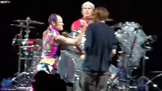 Flea Was Furious With His Bass Tech But Anthony Noticed That His In Ear Monitor Wasn T On His Ear 