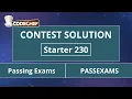Passing Exams PASSEXAMS Starter 230 CodeChef Solution