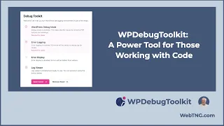 First Look at the WPDebugToolkit Plugin