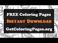 Easy zentangle coloring pages