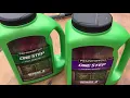 Sowing grass seeds by PENNINGTON in our backyard from LOWES
