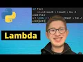 Python Tutorial 28 Lambda Expressions