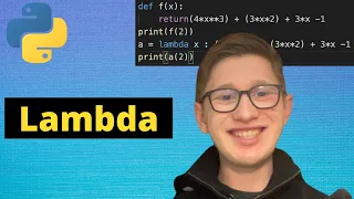 Python Tutorial 28 Lambda Expressions