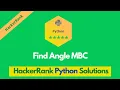 HackerRank Find Angle MBC problem solution in Python Python solutions Programmingoneonone