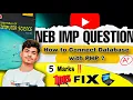 How to Connect a Database with PHP NEB Class 12 Important Question Computer