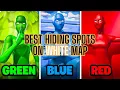 Best Hiding Spots on White Map Rainbow Hide and Seek - Fortnite
